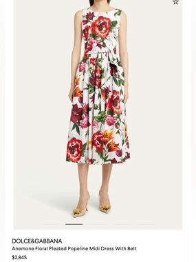 Dolce & Gabbana poplin Midi Dress IT42